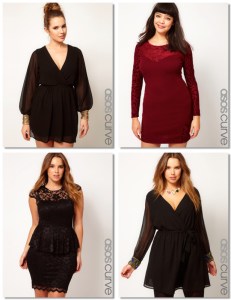 Vestidos de fiesta ASOS Curve