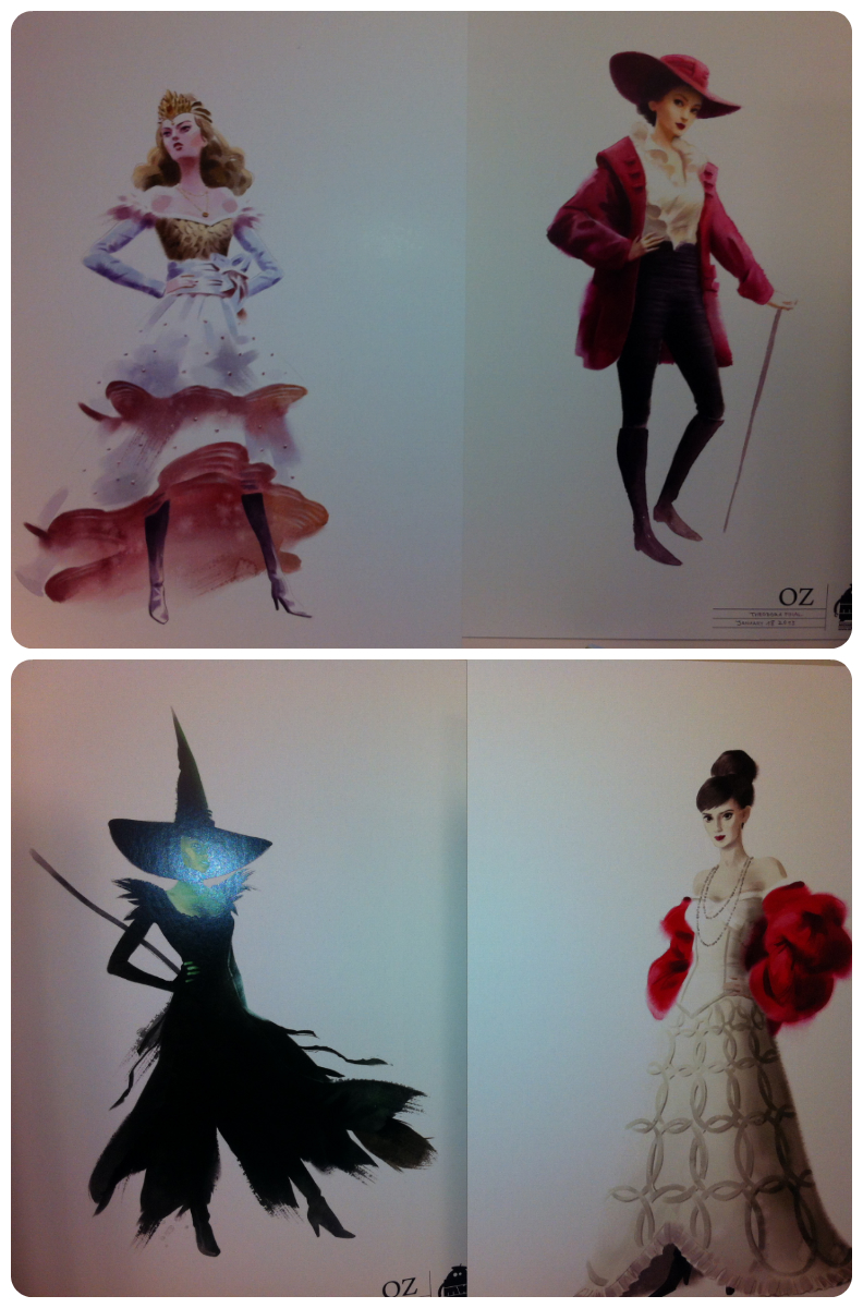 Bocetos vestuario Mundo de Oz