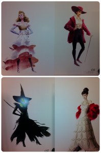 Bocetos vestuario Mundo de Oz