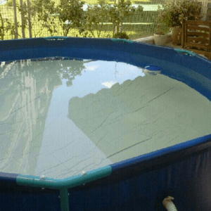 La piscina desmontable que mi chico me regalo el verano pasado