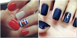 Manicura navy verano 2013