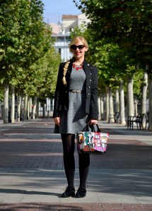 Military jacket oxford shoes