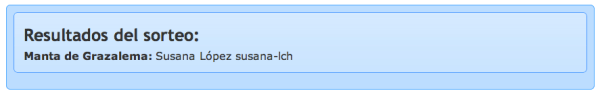 Ganadora manta y peli