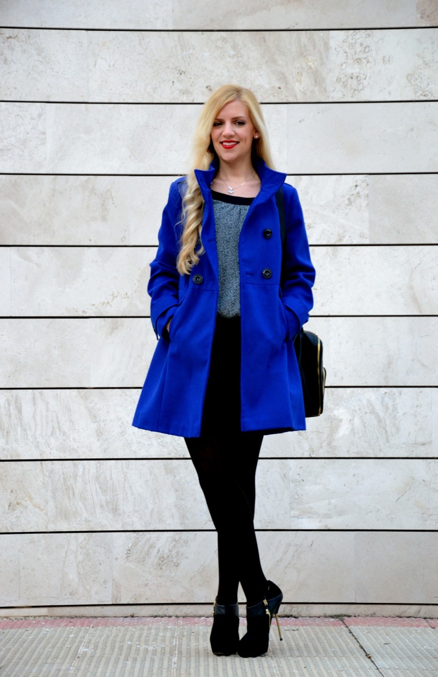 Klein blue coat