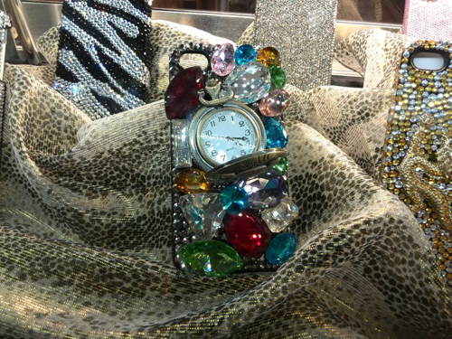 Funda para iPhone con reloj