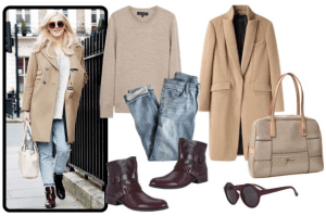 Fearne Cotton abrigo camel