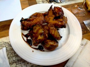 Berenjenas fritas con miel en Casa Pepe