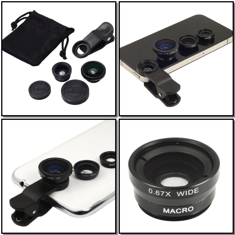 Juego de lentes intercambiables para smartphones