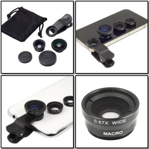 Juego de lentes intercambiables para smartphones