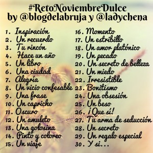 Reto Instagram Noviembre Dulce