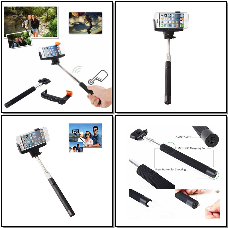 Stick telescopico para selfies con mando a distancia