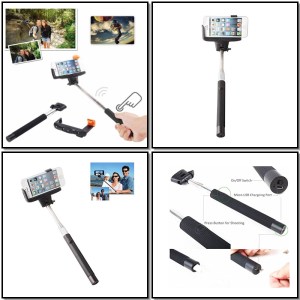 Stick telescopico para selfies con mando a distancia