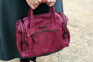 Look abrigo gris largo