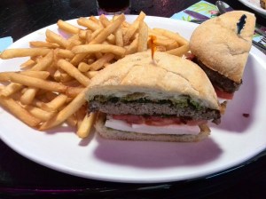 Hamburguesa con pesto en Peppermill