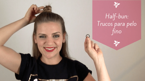 Half bun trucos para pelo fino