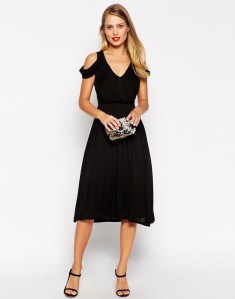 Minivestido cruzado drapeado de ASOS 01