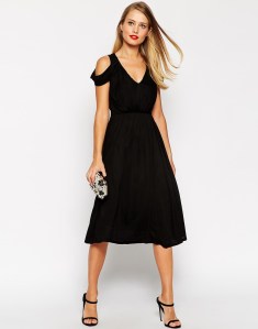 Minivestido cruzado drapeado de ASOS