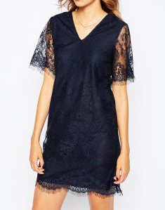 Vestido recto de encaje de Vila