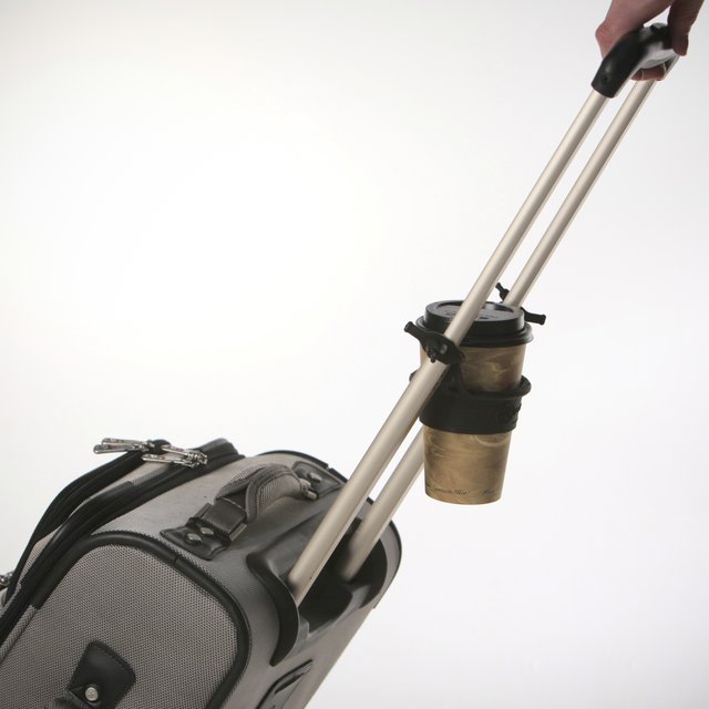 Rolling Luggage Drink Holder