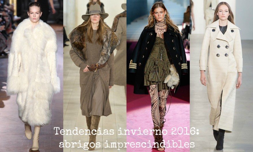 Tendencias abrigos invierno 2016