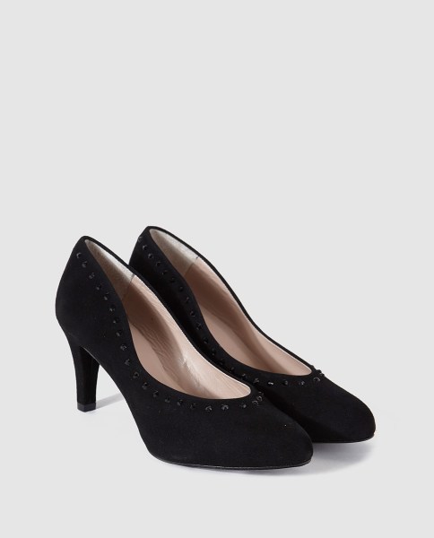 Zapatos negros de tacón medio de Argenta