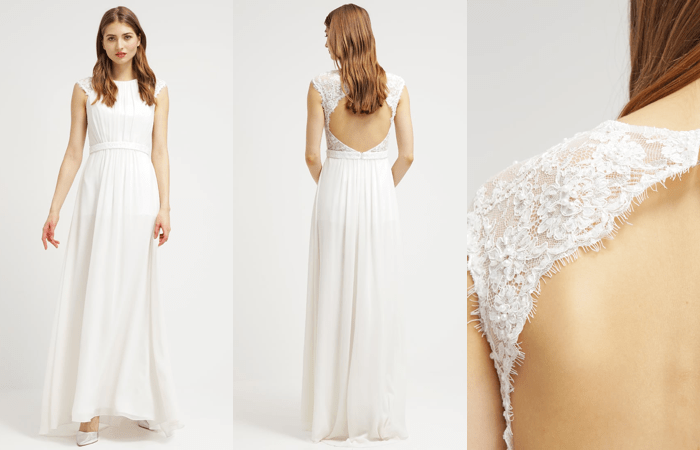 Vestido de novia blanco crema de Unique