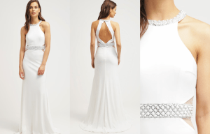 Vestido de novia con cuello halter de Mascara
