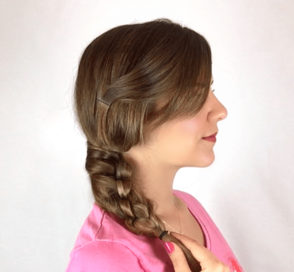 Trenza anudada paso a paso