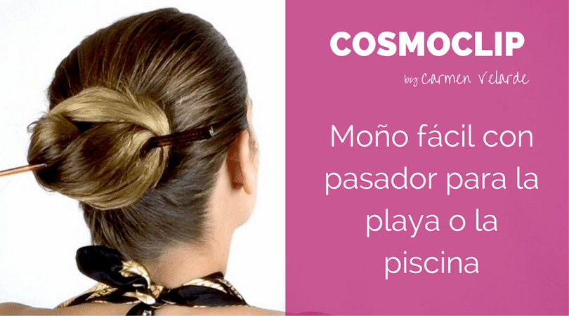 Con este moño protejo mi pelo cuando voy a la&nbsp;playa