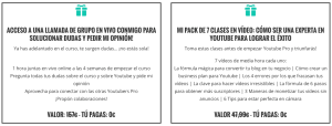 Bonus curso Youtube Pro