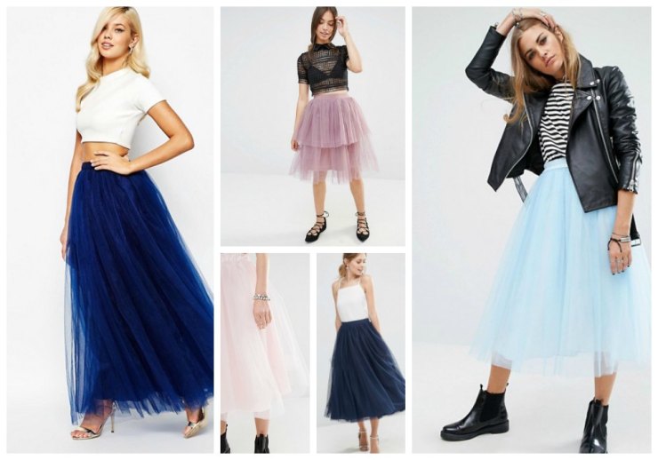 Moda años 80 faldas de tul