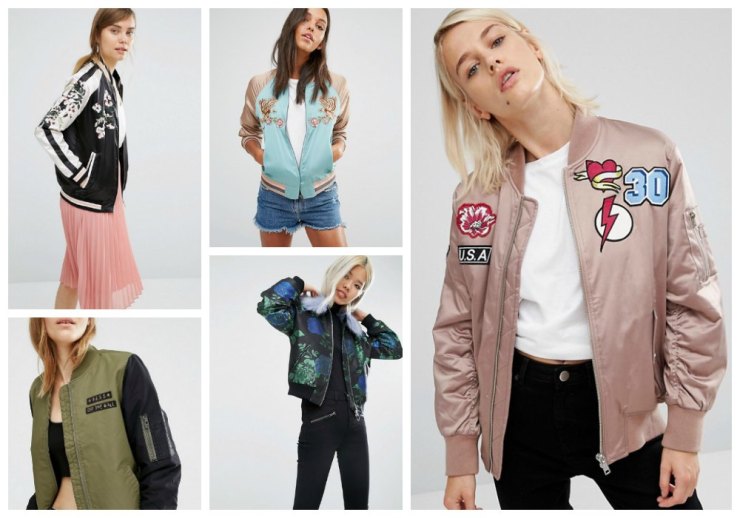 Moda años 90 bombers