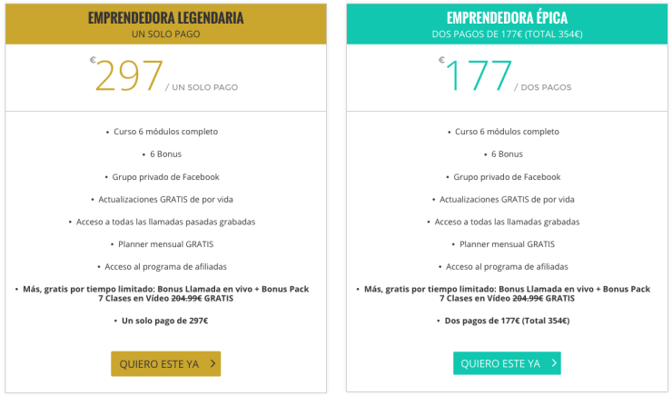 Precio curso Youtube Pro