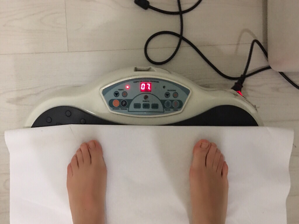 Sesión de plataforma vibratoria en Clínica Zurich