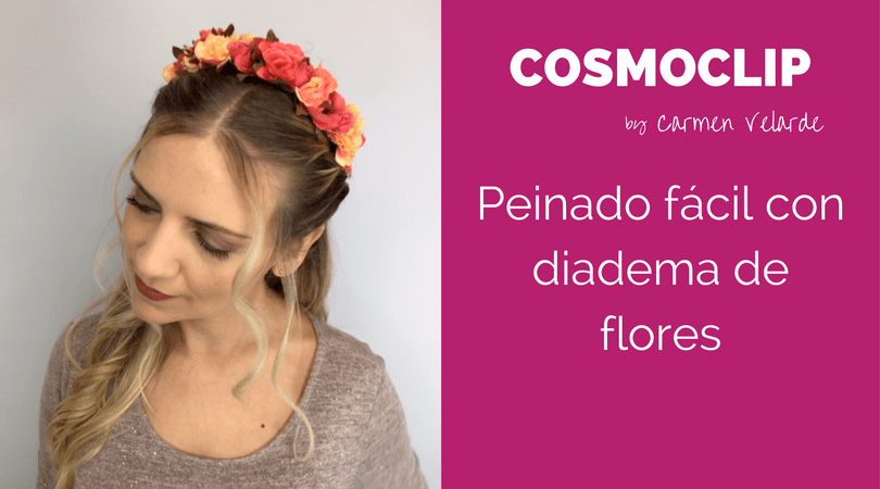 Peinados para invitadas: una forma fácil de llevar una diadema de&nbsp;flores