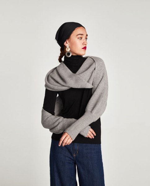 La bufanda manga de Zara 2017 3