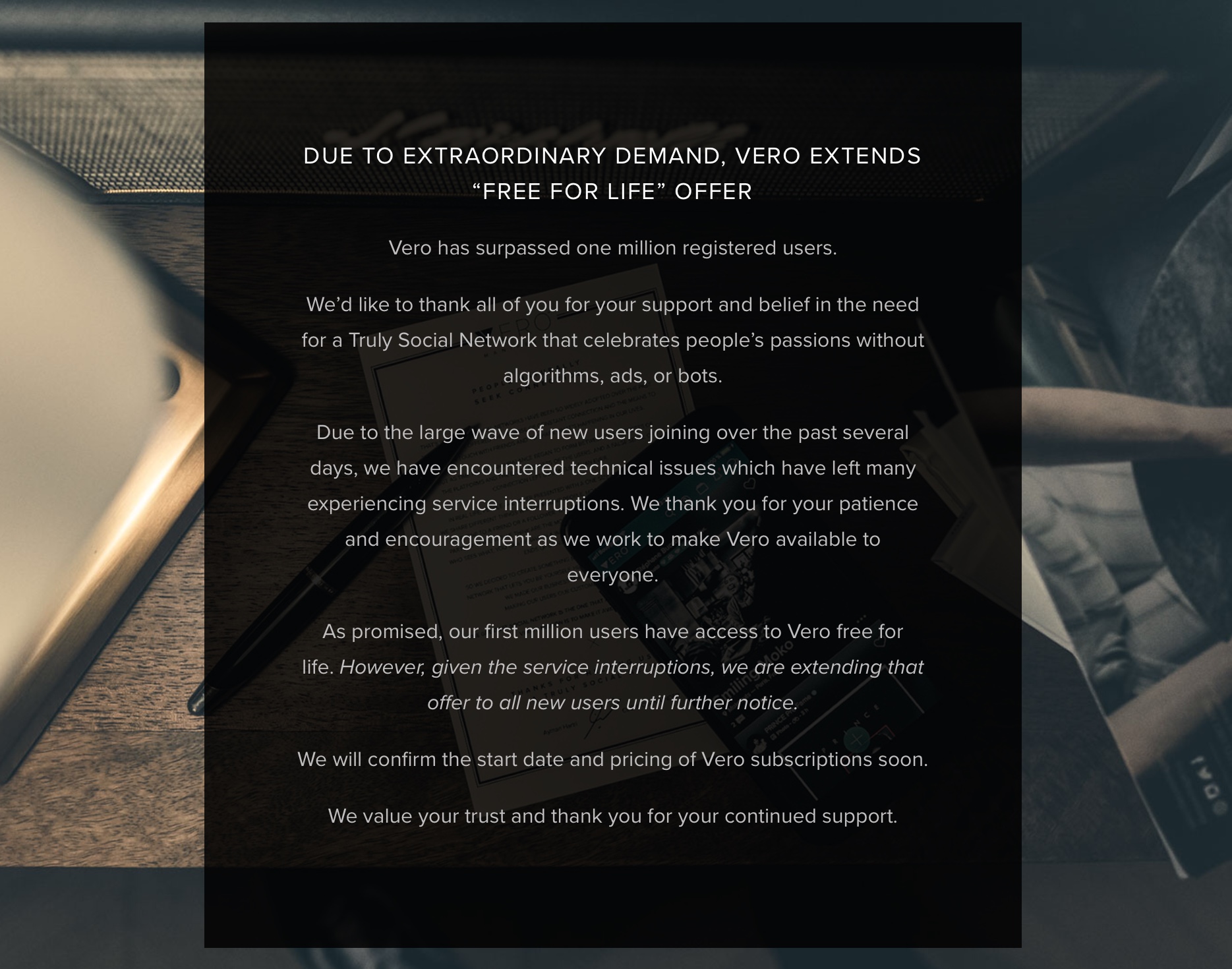 Vero True Social App free